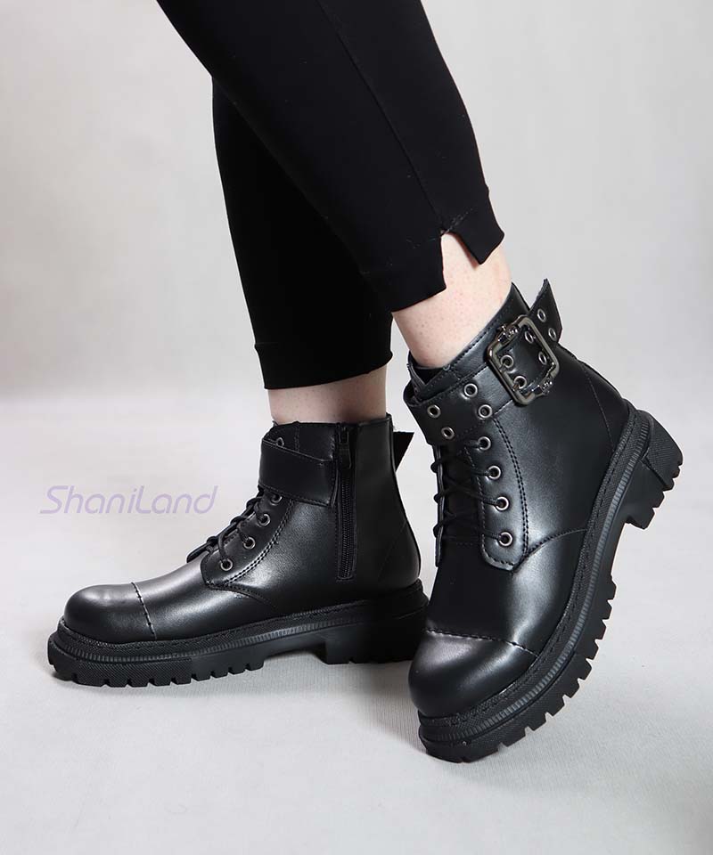 نیم بوت زیره طبی بغل سگک کد 21105