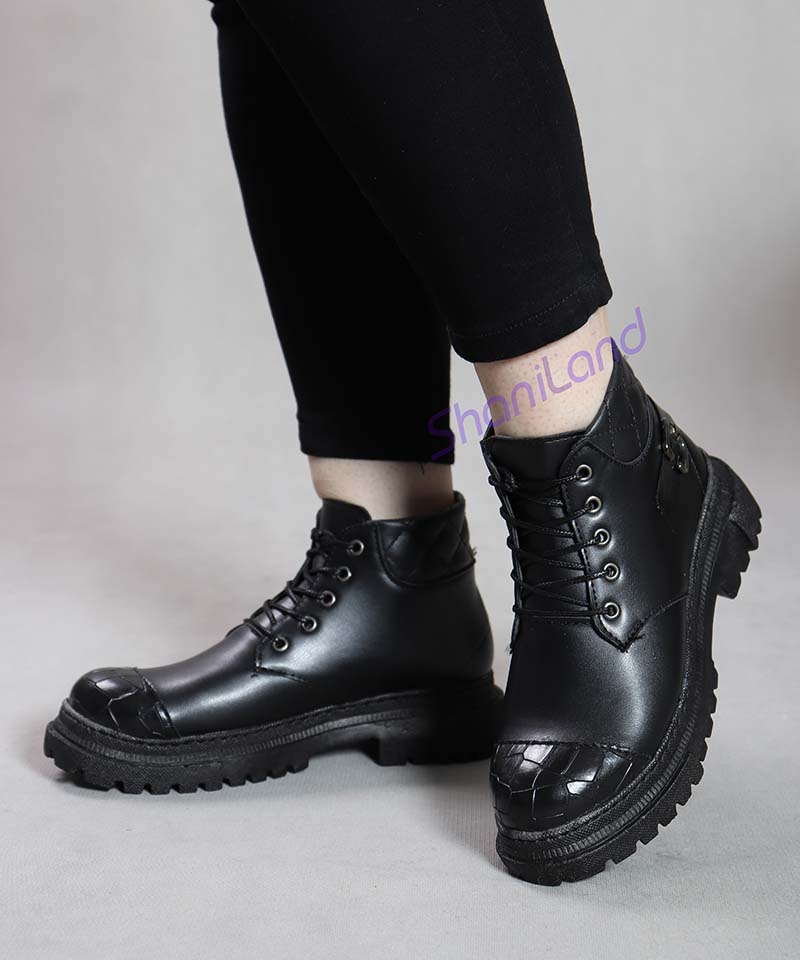 نیم بوت دور دوخت طرح شنل کد 12111