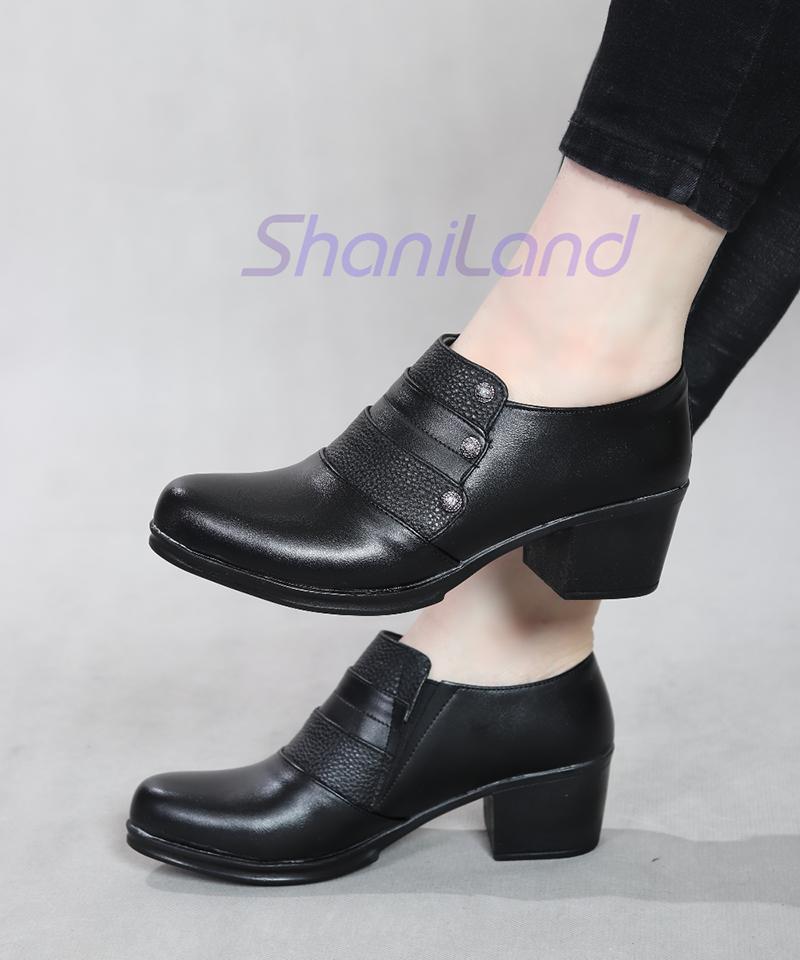 کفش طبی بغل کش مدل نگینی کد 2250