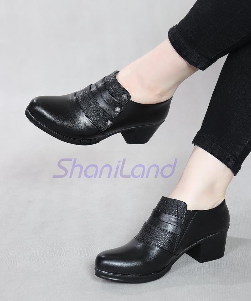 کفش طبی بغل کش مدل نگینی کد 2250