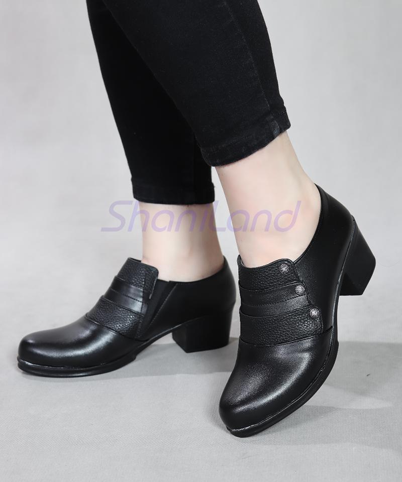 کفش طبی بغل کش مدل نگینی کد 2250