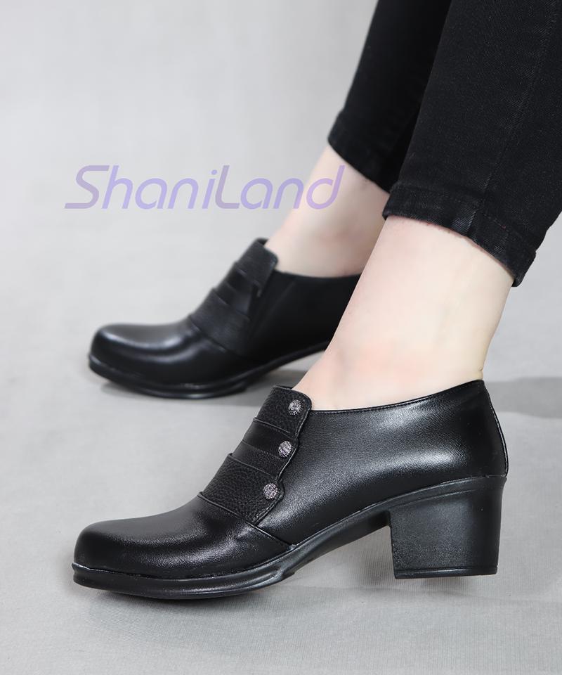 کفش طبی بغل کش مدل نگینی کد 2250