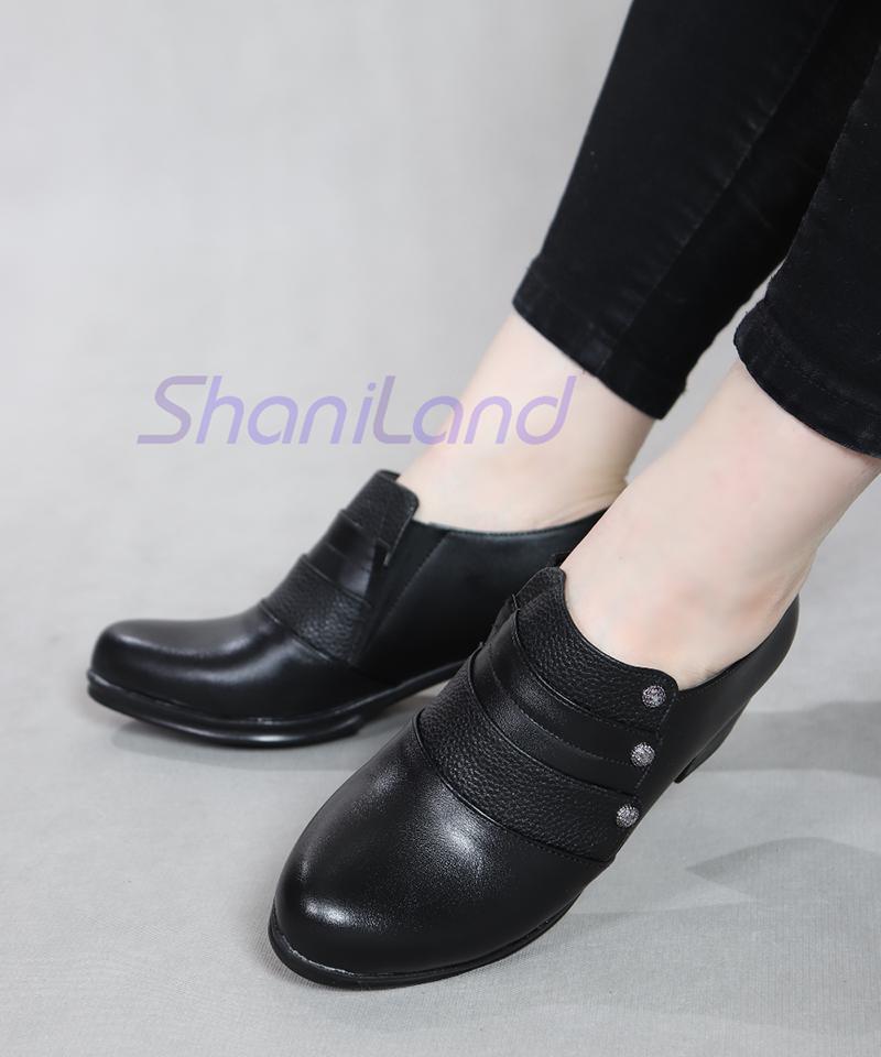 کفش طبی بغل کش مدل نگینی کد 2250