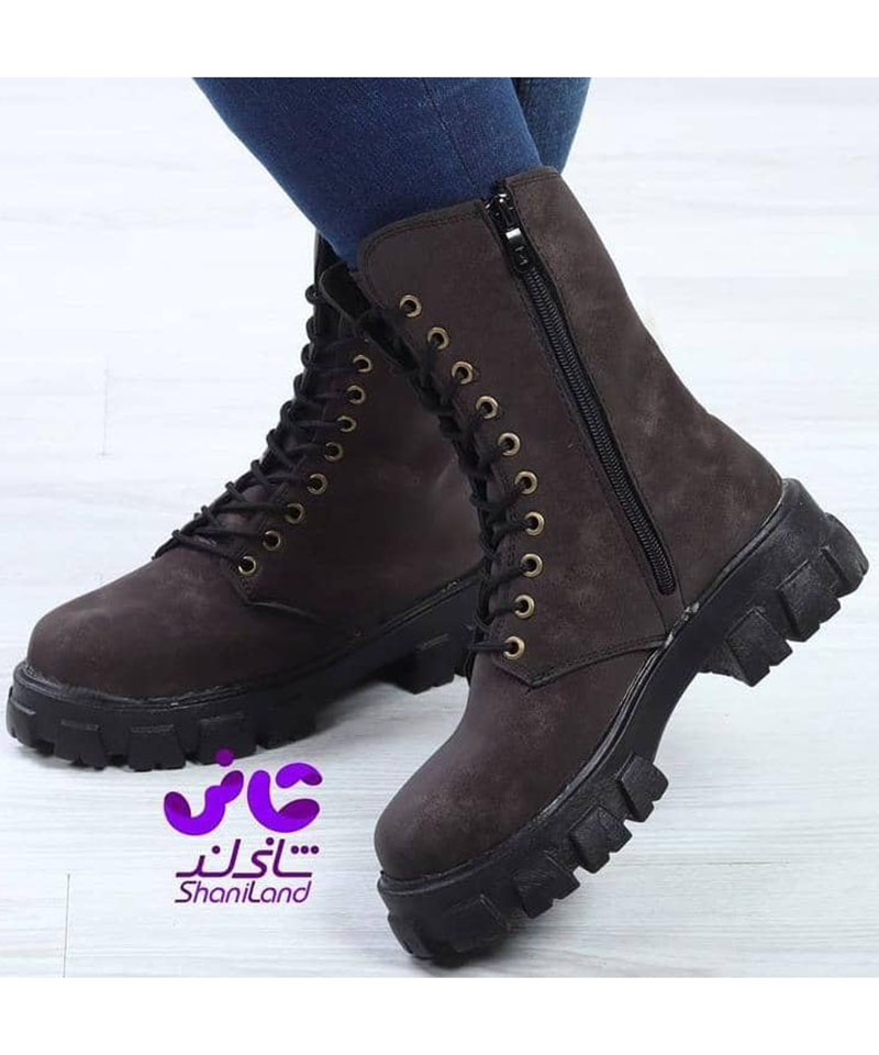 نیم بوت بغل زیپ لژدار 21123