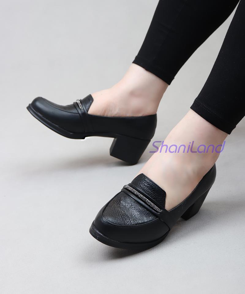 کفش کالجی نگین دار طبی کد 23523