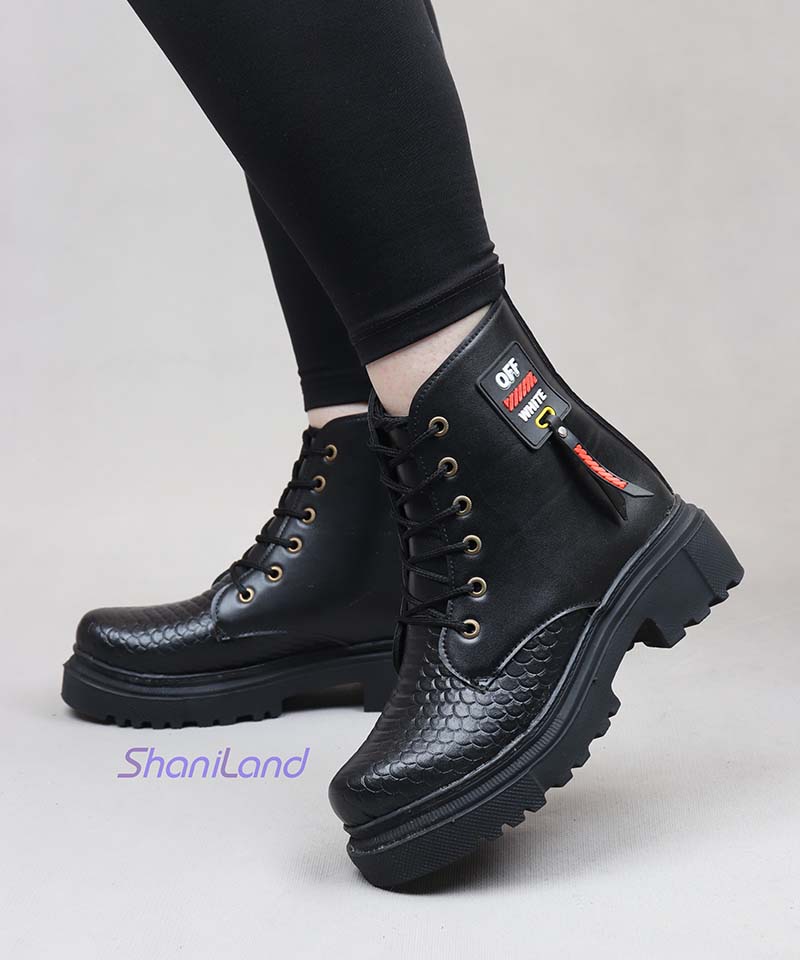 نیم بوت بندی لیبل دار کد 2173