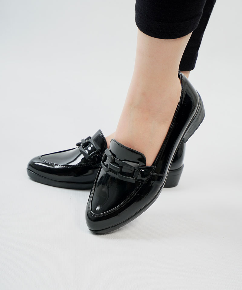 کفش کالج زنانه ورنی کد 23662