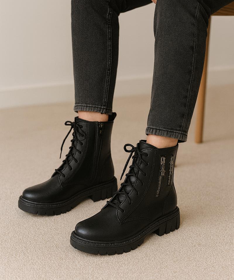 نیم بوت دوزیپ دخترانه کد 2160