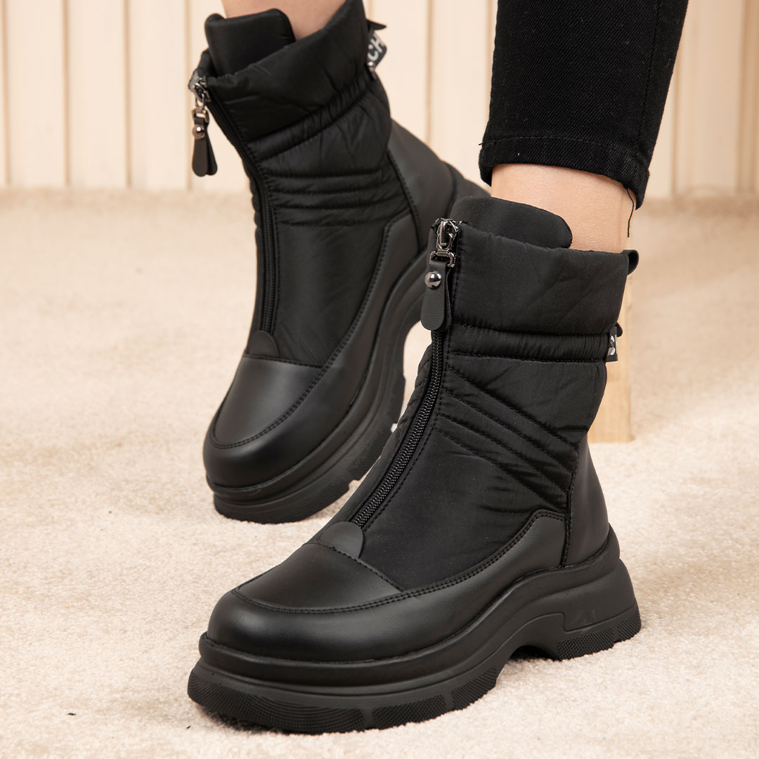 بوت دخترانه کاپشنی جلو زیپ 2164