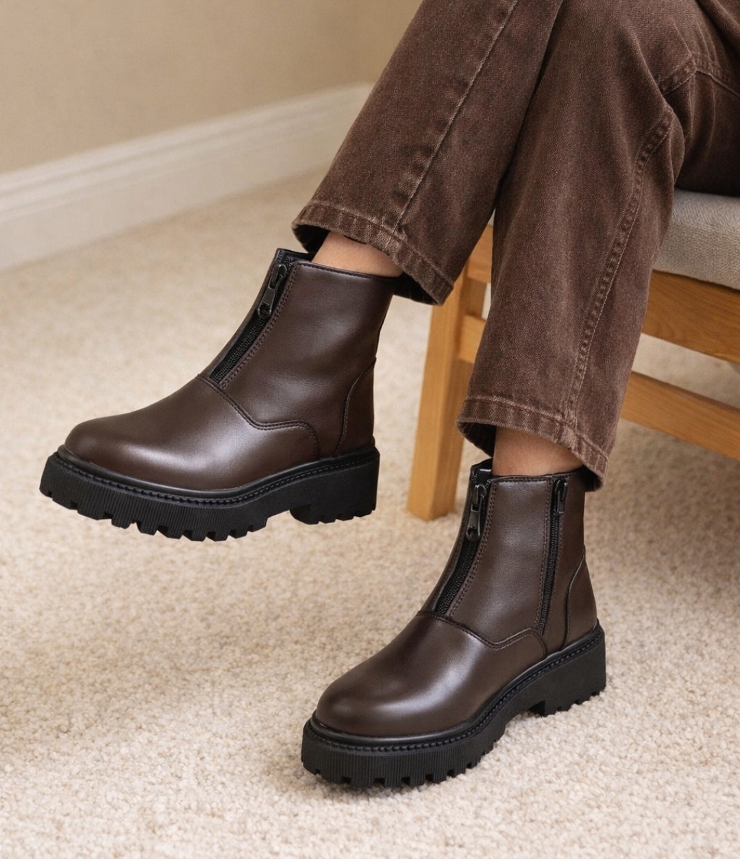 بوت دخترانه جلو زیپ 2165